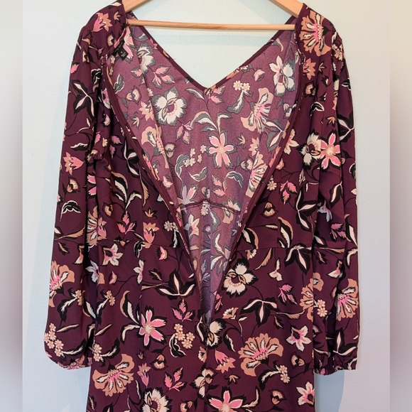 Ann Taylor Purple and Pink Floral Dress - Picture 6 of 6